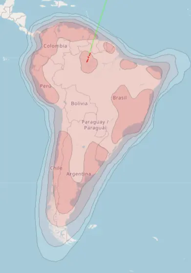 Cobertura AMAZONAS 61W